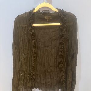 Cactus clothing co sheer layering top